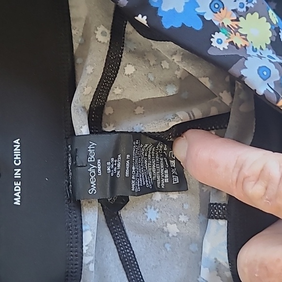 EUC Sweaty Betty Leggings Women's sz S Power Floral 7/8 Length Active Bottoms - Picture 7 of 10